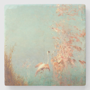 Envol De Flamants Roses, Étang De Vaccarès Stone Coaster