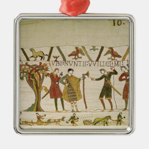 Envoys from Duke William are Sent to Count Guy Metal Tree Decoration