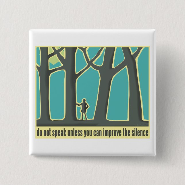 Envrionmental Quote 15 Cm Square Badge (Front)