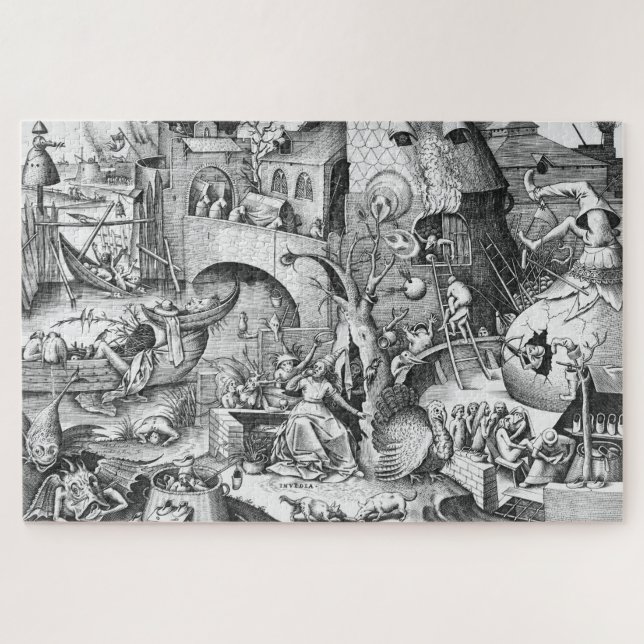 Envy (Invidia), The Seven Deadly Sins Jigsaw Puzzle (Horizontal)