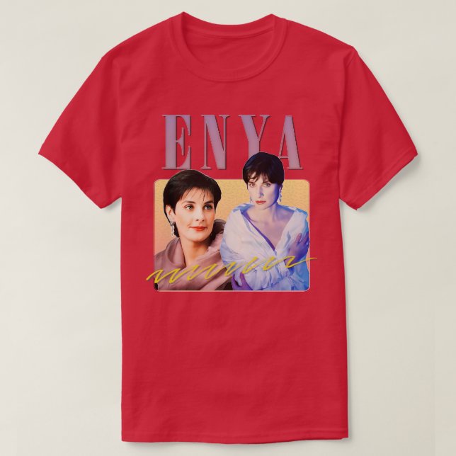 Enya 90s Aesthetic T-Shirt (Design Front)