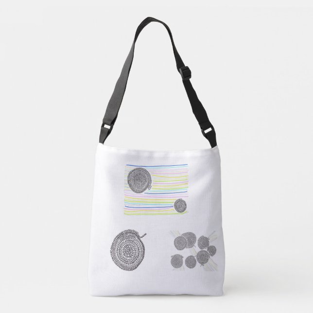 'Enyu Mandala' and a rainbow Crossbody Bag (Back)