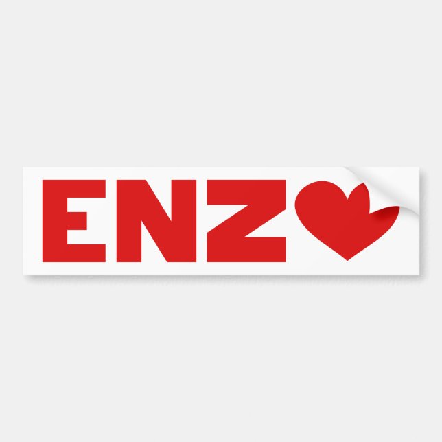 Enzo Love Bumper Sticker (Front)