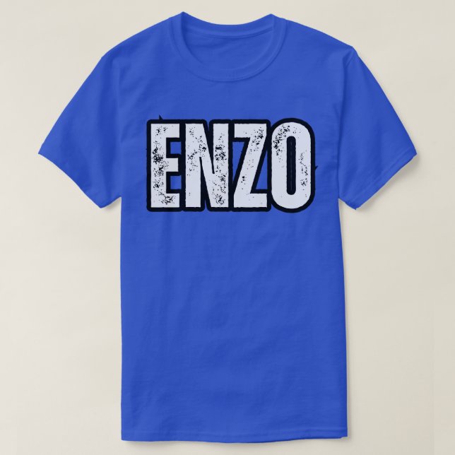 Enzo Name Gift Birthday Holiday Anniversary T-Shirt (Design Front)