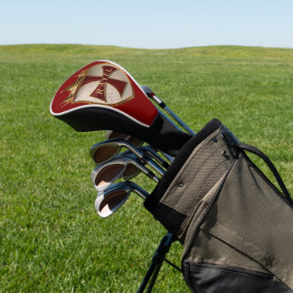 EOC RED RayEl Crest design Golf Head Cover