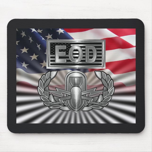 EOD Explosive Ordnance Disposal  Mouse Mat (Front)