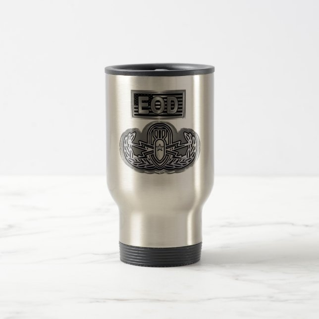 EOD Explosive Ordnance Disposal  Travel Mug (Center)