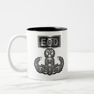 EOD Explosive Ordnance Disposal Two-Tone Coffee Mug