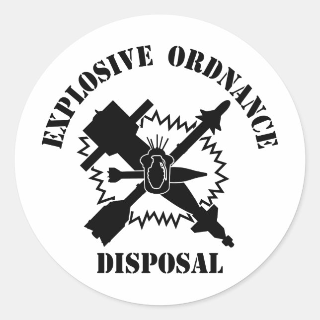 EOD logo Classic Round Sticker (Front)