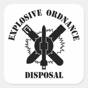 EOD logo Square Sticker