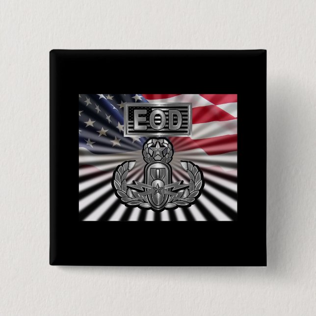 “EOD Master Blaster” Commemorative Gift 15 Cm Square Badge (Front)