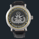 EOD Master Bomb Squad Watch<br><div class="desc">Original photo of a Master EOD badge with text around</div>