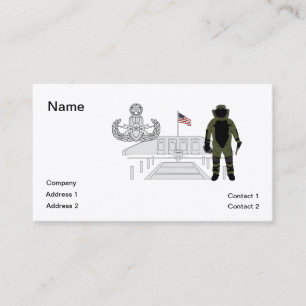 EOD Master Memorial Bomb Suituit Business Card