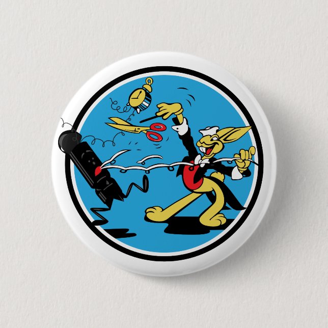 EOD Rabbit 6 Cm Round Badge (Front)