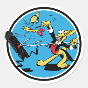 EOD Rabbit Classic Round Sticker