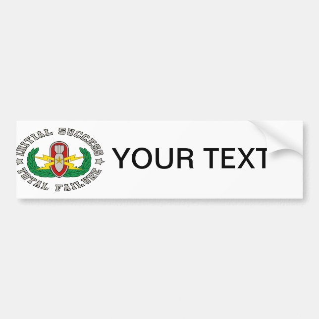EOD Senior in colour ISTF Bumper Sticker (Front)