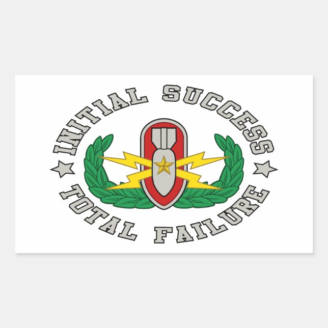 EOD Senior in colour ISTF Rectangular Sticker (Front)