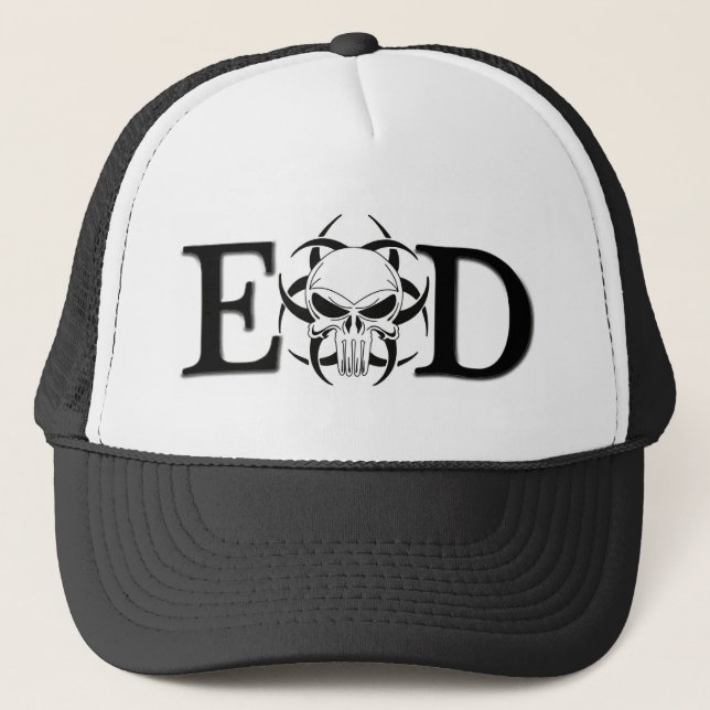 EOD skull Trucker Hat (Front)