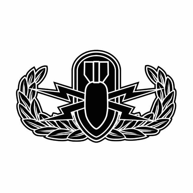 EOD stencil Standing Photo Sculpture (Front)