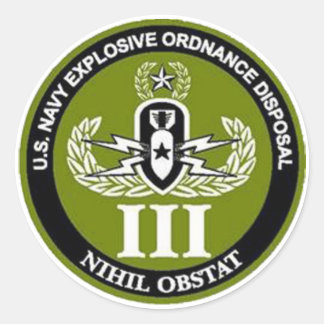 EODMU3 CLASSIC ROUND STICKER