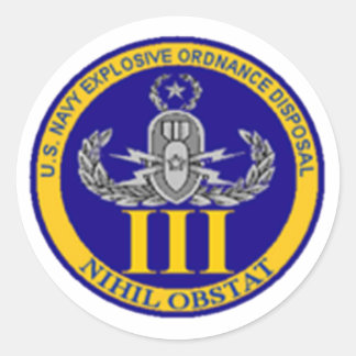 EODMU3 CLASSIC ROUND STICKER