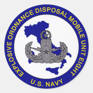 EODMU8 CLASSIC ROUND STICKER