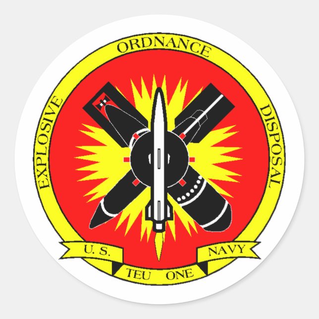 EODTEU1 CLASSIC ROUND STICKER (Front)