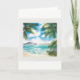 "Eon Isle: Morning Shore" Card with envelope