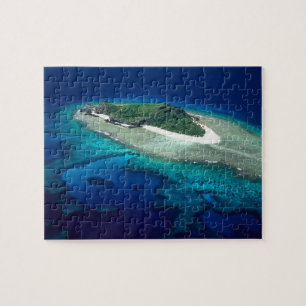 Eori Island, Mamanuca Islands, Fiji - aerial Jigsaw Puzzle