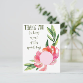 EOS lip balm shower favour card