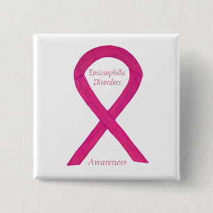 Eosinophilic Disorders Awareness Ribbon Custom Pin