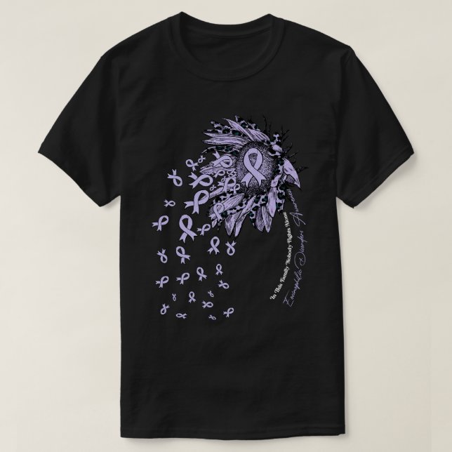 Eosinophilic Disorders Awareness sunflower nobody  T-Shirt (Design Front)