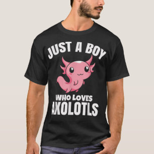 Eotic Animal Lover Salamander Just A Boy Who Loves T-Shirt
