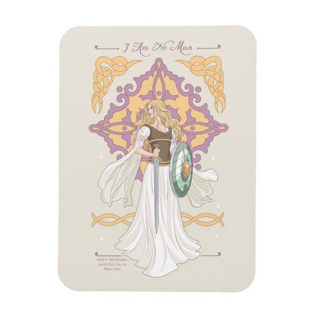 Éowyn "I Am No Man" Battle-Ready Graphic Magnet (Vertical)