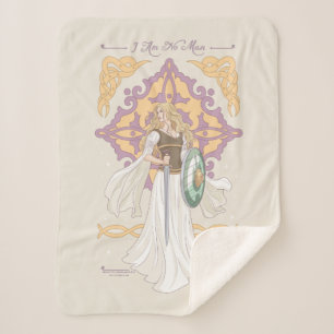 Éowyn "I Am No Man" Battle-Ready Graphic Sherpa Blanket