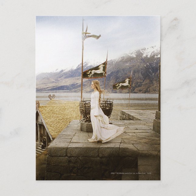 Eowyn on Castle Steps Postcard (Front)