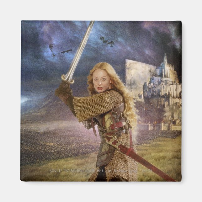 Eowyn Raises Sword Magnet (Front)