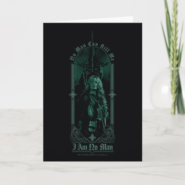 Éowyn Vs SAURON™ "I Am No Man" Rohan Graphic Card (Front)