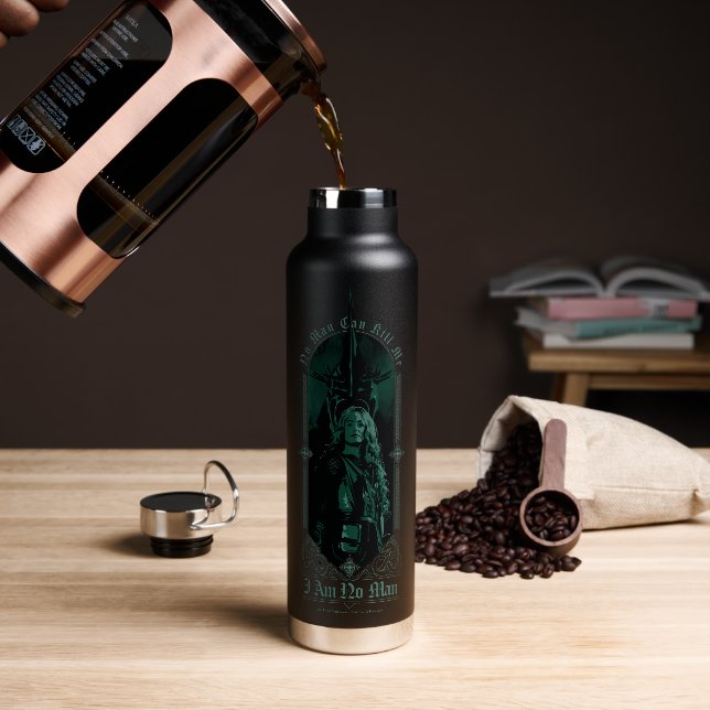 Éowyn Vs SAURON™ "I Am No Man" Rohan Graphic Water Bottle (Coffee)