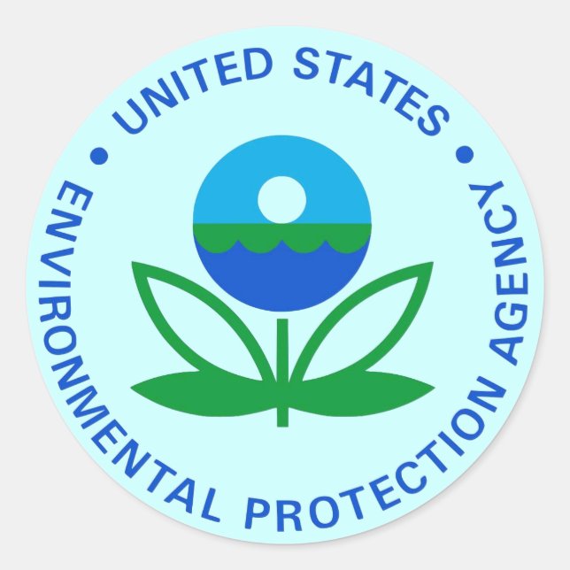 EPA ENVIRONMENTAL PROTECTION AGENCY CLASSIC ROUND STICKER (Front)