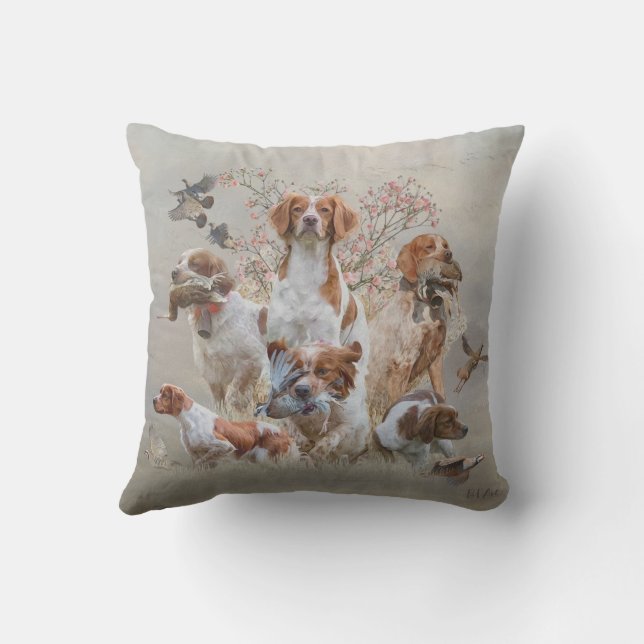 Epagneul Breton, Brittany Spaniel      Cushion (Back)