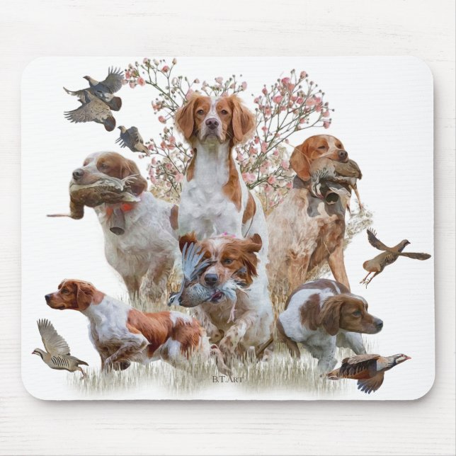 Epagneul Breton, Brittany Spaniel     Mouse Mat (Front)