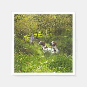 Epagneul Breton, Brittany Spaniel Napkin