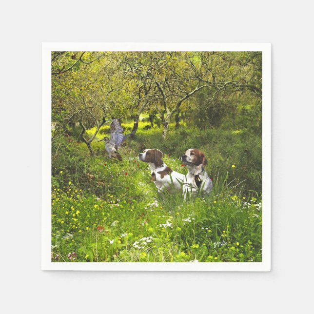Epagneul Breton, Brittany Spaniel      Napkin (Front)