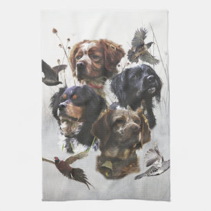 Epagneul Breton, Brittany Spaniel      Tea Towel