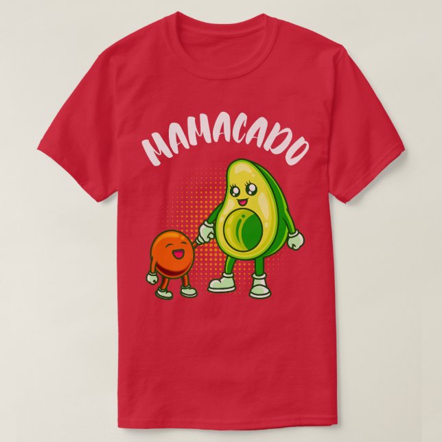 Epectant mum pregnant woman Pregnancy Mamacado  T-Shirt (Design Front)
