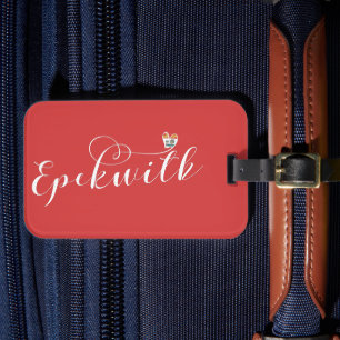 Epekwitk Flag Heart, Prince Edward Island, Canada Luggage Tag