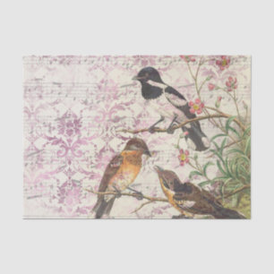 Ephemera Birds and Music Tissue Paper