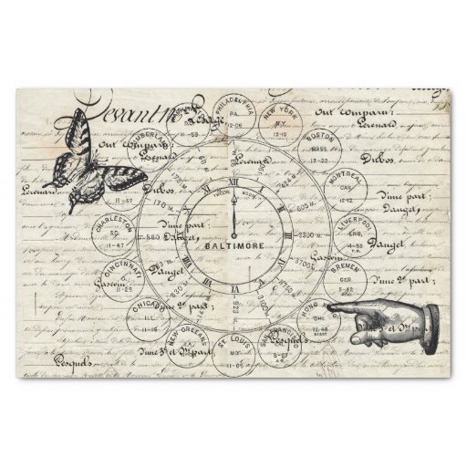 Image of Ephemera Collage Tissue Paper