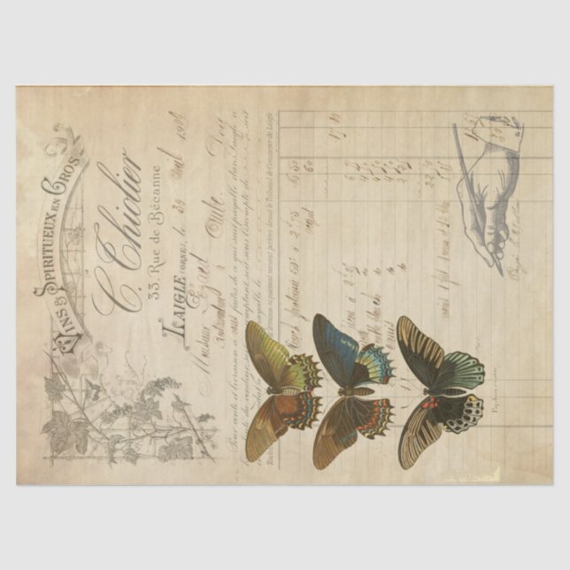 Ephemera Decoupage Tissue Paper (Front)